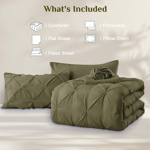 JOLLYVOGUE Twin Comforter Set 5 Pieces - Image 7