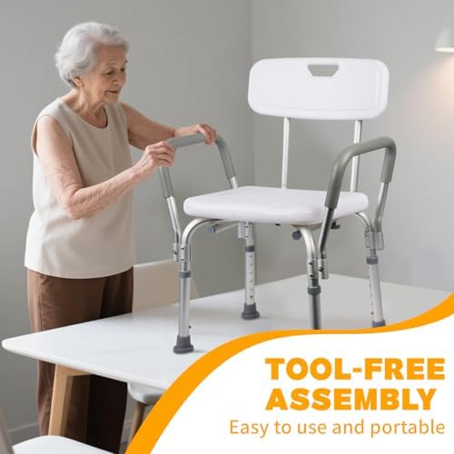 Shower Chair for Inside Shower, Shower Stool, Bathroom Stool - Image 6