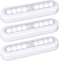 STAR-SPANGLED 7” Motion Sensor Lights Indoor AAA Battery, 3 Pack Cool White by STAR-SPANGLED