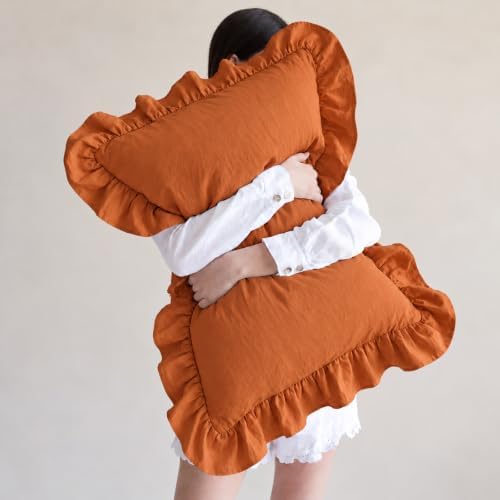 Burnt Orange Pillowcases King Pillowcases Cute Pillowcases Caramel Pumpkin - Image 4