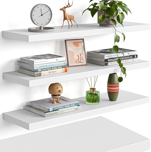 YUFLINX 23’’White Floating Shelves by Unknown
