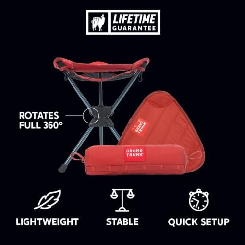GRAND TRUNK Compass 360 Camping Stool | Red - Image 4