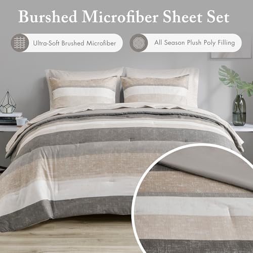 Madison Park Essentials Full Comforter Set, Bed in A Bag Comforter & Sheet Set - Image 3