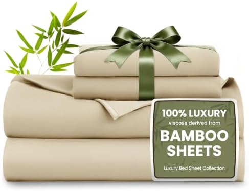 Love's cabin 100% Rayon Derived from Bamboo, Full Size Sheet Set, 4 Pieces by Lovescabin
