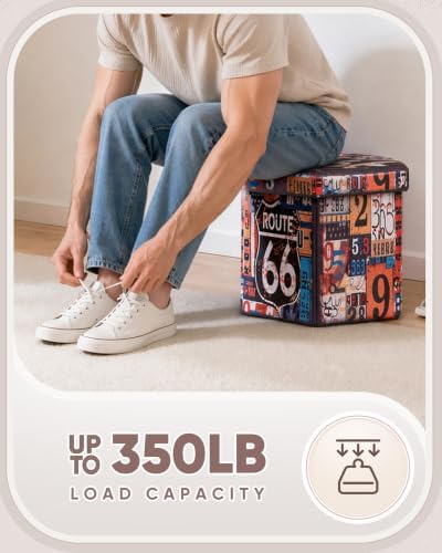 B FSOBEIIALEO Foldable Storage Ottoman - Image 5