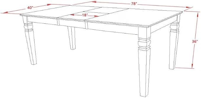 East West Furniture LGAB7-LWH-64 7 Piece Modern Dining Table Set Consist of a Rectangle Wooden Table with Butterfly Leaf and 6 White Faux Leather Upholstered Chairs, 42x84 Inch, Linen White