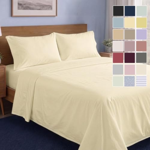 LANE LINEN California King Sheet Set 100% Organic Cotton 4pc Soft by LaneLinen