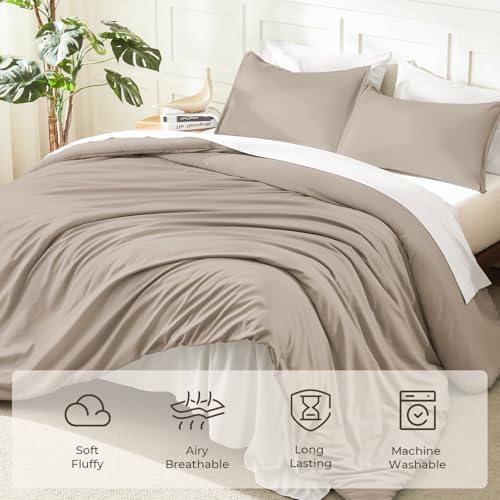 Litanika Queen Comforter Set, 3 Pieces Lightweight Solid Bed Set - Image 3