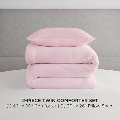 Juicy Couture Marshmallow Pink Velour Twin/Twin XL Comforter Set - Image 2