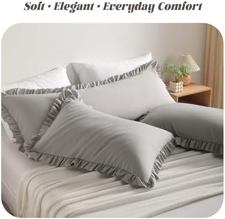 BEDSUM Body Ruffled Pillow Sham - Image 2