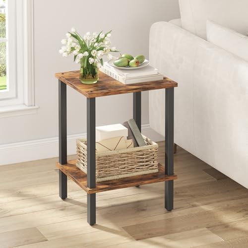 TUTOTAK End Table, Side Table, Nightstand, 2-Tier Storage Shelf by ChoosetutotakFurnitureBuildYourCozyHome