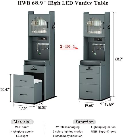 Vlsrka Makeup Vanity Table - Image 2