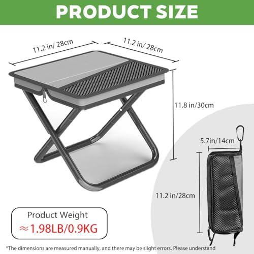 HILIMSE Compact Folding Stool Portable Backpacking Stool - Image 2