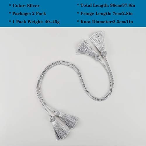 Elegant Tassel Curtain Tiebacks Rope Curtain Tie Backs - Image 4