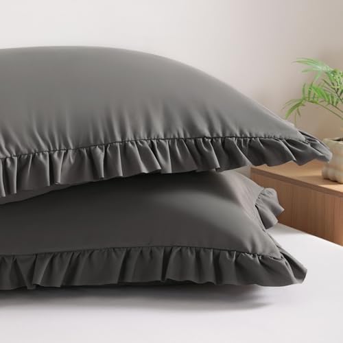 BEDSUM Standard Ruffled Pillow Shams by BEDSUM