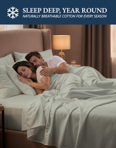 LANE LINEN Bed Sheets Queen Size 100% Egyptian Cotton Sateen - Image 7