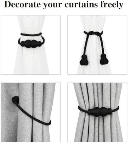 Magnetic Curtain Tiebacks Decorative Curtain Holders - Image 4
