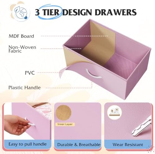 WLIVE 9 Drawer Dresser for Bedroom, Tall Chest of Drawers - Image 6