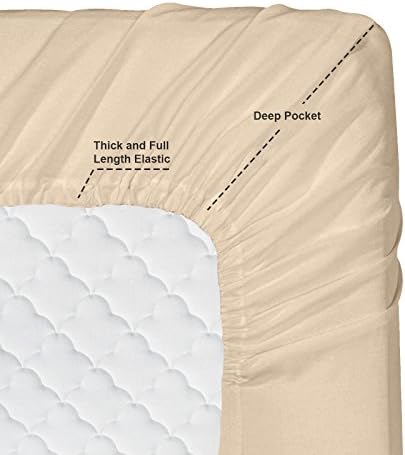 Clara Clark Bed Sheets, Premier 1800 Series 4 Piece Bed Sheet Set, Deep Pocket - Image 3