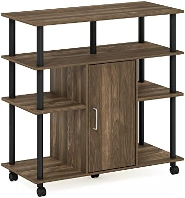 Furinno Helena 4-Tier Multifunction Rolling Open Shelves Storage Cart Organizer - Image 7