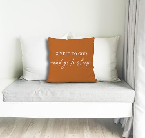 Knibeo Give It to God and Go to Sleep, Decorative Pillows Cover - Image 3