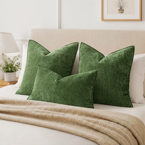 MIULEE Chenille Lumbar Throw Pillow Covers - Image 4