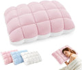 Puff Sleep Pillow with Cooling Cover, Soft Fluffy Bed Pillow by SXIOQI