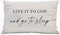 Knibeo Give It to God and Go to Sleep, Decorative Corduroy Pillows Cover by Knibeo