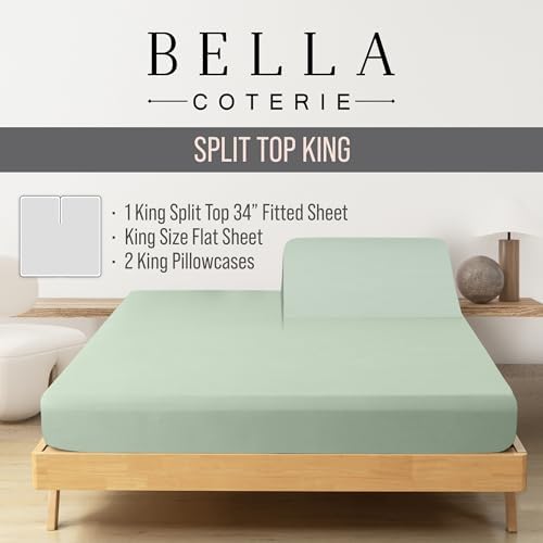 Bella Coterie Bamboo Viscose 34" Split Top King Sheets, Organically Grown - Image 2