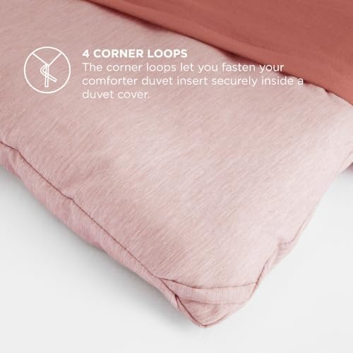 Bedsure Pink Twin Comforter Set, Soft College Dorm Room Essentials 2 Pcs - Image 5