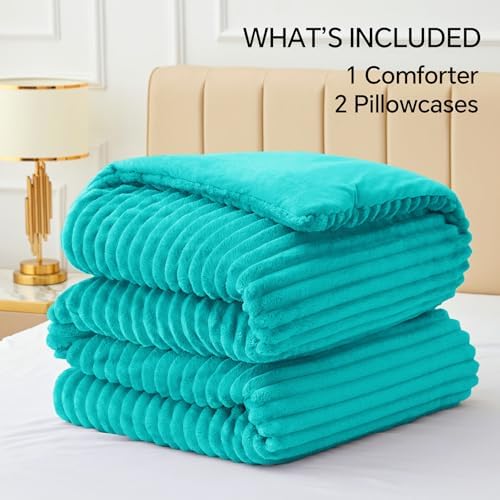 BEDELITE Fleece King Comforter Set, Fluffy Bed Set - Image 6