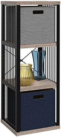 ClosetMaid 3-Cube Storage Organizer Bookshelf, Storage Shelf, Metal Frame - Image 6
