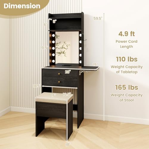 CHARMAID Small Vanity Desk - Image 6
