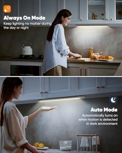 VerRon Under Cabinet Lighting, 14inch Motion Sensor Light Indoor - Image 7