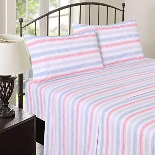 RUVANTI 100% Cotton Full Sheets, Percale Bedding Full Size Set - Image 5
