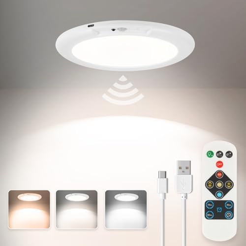 Rechargeable Motion Sensor Ceiling Light by HOESOE