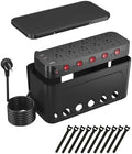 Power Strip with Cable Management Box, Large Cable Organizer Box by HoniHom