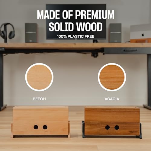 Extra Large Cable Management Box, Wood Cord Hider Box & Organizer - Image 2