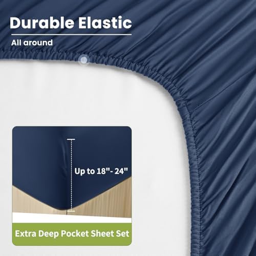 Shilucheng 100% Viscose Derived from Bamboo_Sheets, Extra Deep Pocket - Image 7