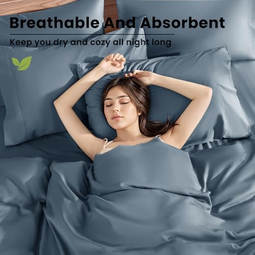Shilucheng 100% Viscose Derived from Bamboo_Sheets, Extra Deep Pocket - Image 3