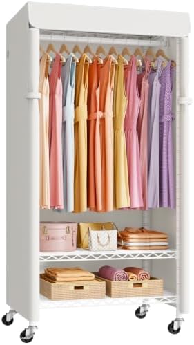 ULIFHOME P6C Medium Rolling Clothes Rack by UlifHome