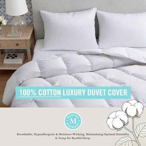 Martha Stewart Luxury White Goose Feathers Down Fiber Comforter Twin Size - Image 4