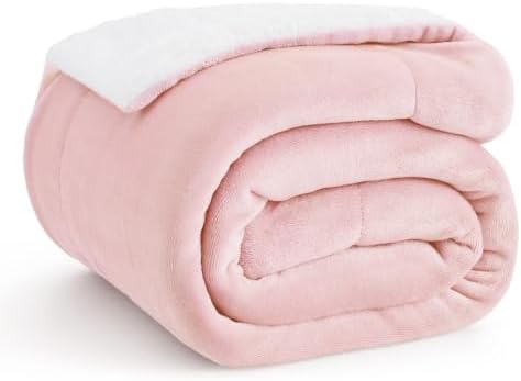 Bedsure GentleSoft Sherpa Fleece Throw Blanket by BEDSURE