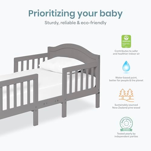 Dream On Me Portland 3-in-1 Convertible Toddler Bed, Converts to 2 Chairs & - Image 5
