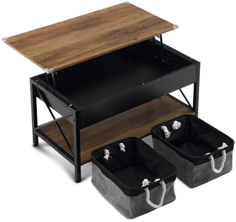 VINGLI 36" Small Lift Top Coffee Table - Image 7