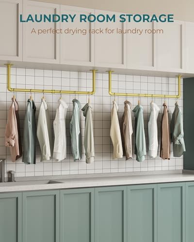 OROPY 38.4" Industrial Pipe Clothes Rack Wall Mounted, Heavy Duty, 2 Pack - Image 7
