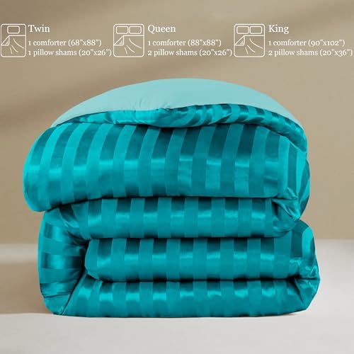 Whale Flotilla 3-Piece Reversible Silky Soft Breathable Queen Comforter Set - Image 4