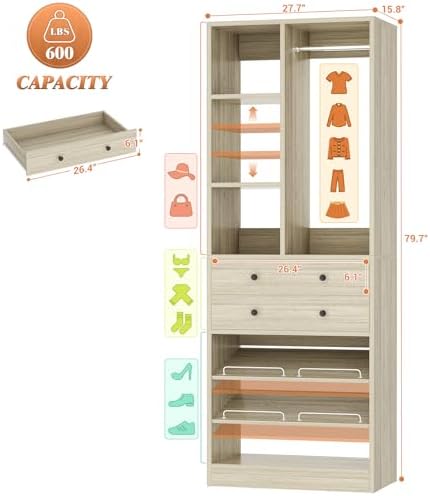Besiost Small Closet System, Walk-in Closets Systems - Image 6