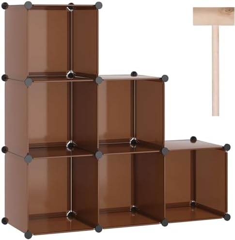 C&AHOME 6-Cube Storage Organizer Cube Shelf Closet Storage Bookcase by CAHOME