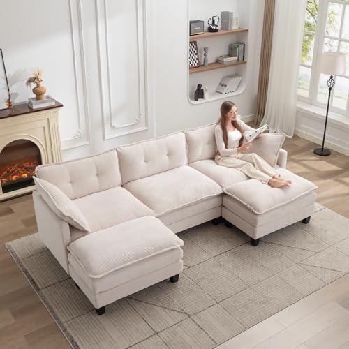 111.8" Modular Sectional Sofa, 3-Seat Sofa - Image 3
